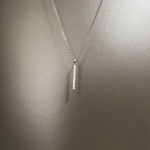 Vintage古着 One-word zircon项链