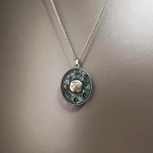 Vintage古着 Our planet and the stars项链