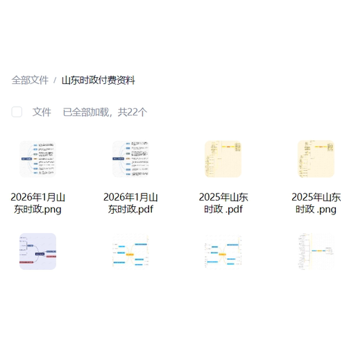 山东时政思维导图（电子版）