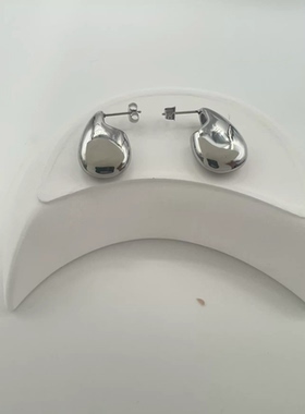 新款耳环水滴耳环时尚简约气质百搭轻巧泪滴高光耳钉豆豆耳钉好看