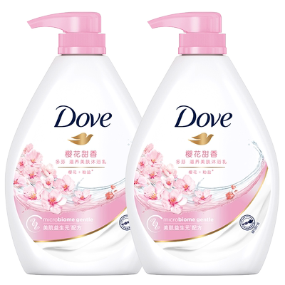 多芬沐浴露樱花甜香沐浴液留香