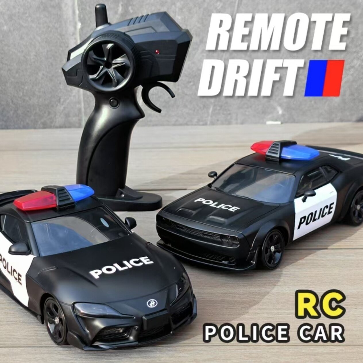 RC遥控车漂移车1:24外贸品质AE86竞速四驱GTR丰田道奇高速遥控车