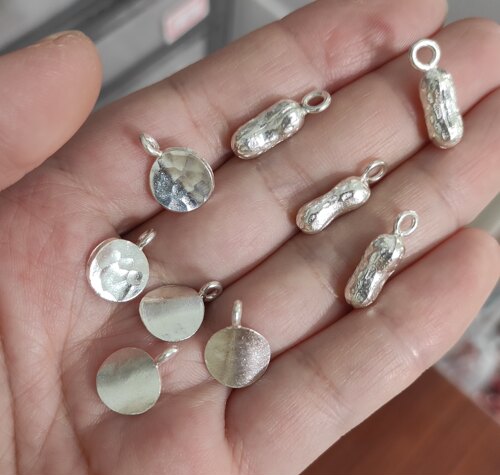 泰国清迈手工银配件花生滴流手链项链diy材料100元包邮111 8