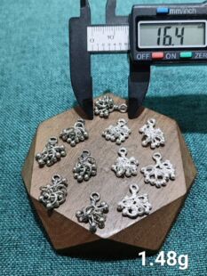 784 S925纯银烟花葡萄手链项链配件diy手作串珠材料100元 包邮