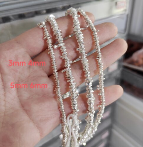 泰国清迈手工碎银项链手链配件diy手作串珠材料100元包邮181 8