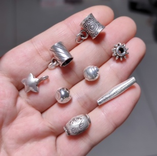 泰国清迈手工银手链项链配件diy手作串珠滴流材料100元包邮464 0