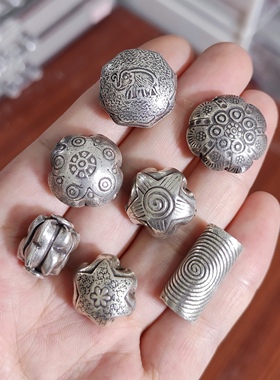 泰国清迈手工银手链项链配件diy手作串珠材料配饰100元包邮489 7