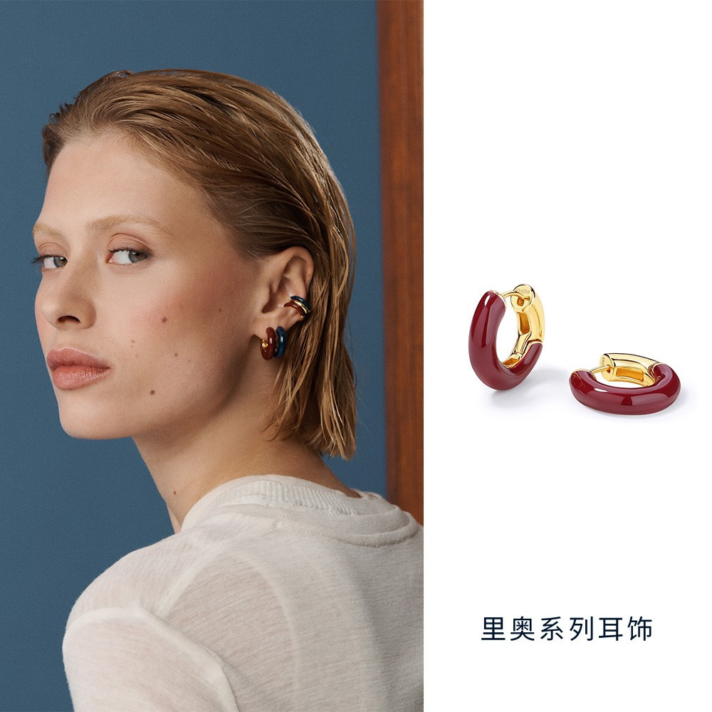 JUANMAOEJIA正品珐琅耳饰爆款ins