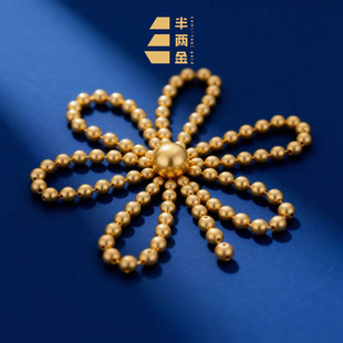 【半两金】足金999小金珠古法珠光面转运猫眼珠DIY散珠配件手串F