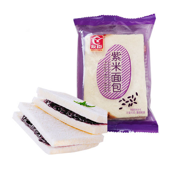 Friends of the Hill Purple bread 500g Nutritious breakfast fresh Black rice Sandwich cheese toast leisure time food Full containerin the Snacks/Nuts/Specialty , Pastry/Dessert , Western-style cakes  category - from Buy2taobao.com to provide professional Taobao agent buy service