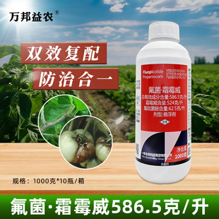 悬浮剂一帆叶青霜586.5克/升氟菌霜霉威番茄晚疫病杀菌剂农药正品
