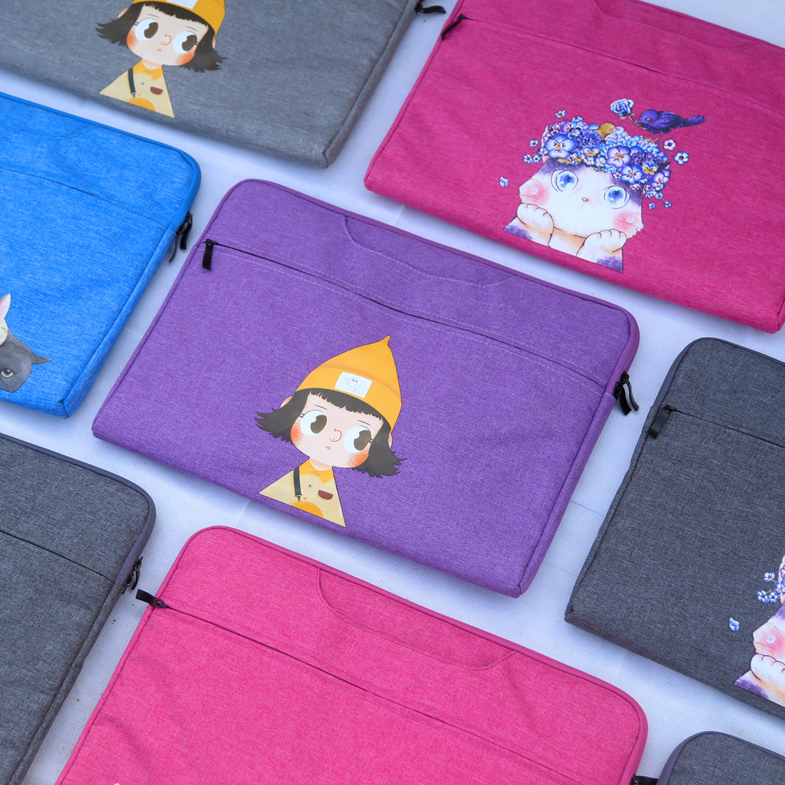 适用于中兴云电脑W600保护套W601E皮套14英寸W603E外壳W600DSE笔记本专用卡通手提内胆包袋子