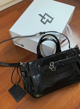 Baseplate皮带锁扣单肩手提包百搭大容量流浪包托特包