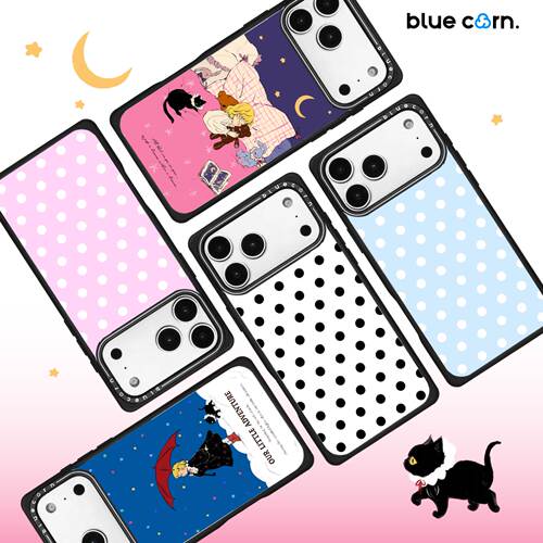 【bluecorn】蓝色苞米原创超薄磨砂黑适用于iPhone 17/16/15/Pro MAX magsafe 磁吸全包满印磨砂防摔手机壳