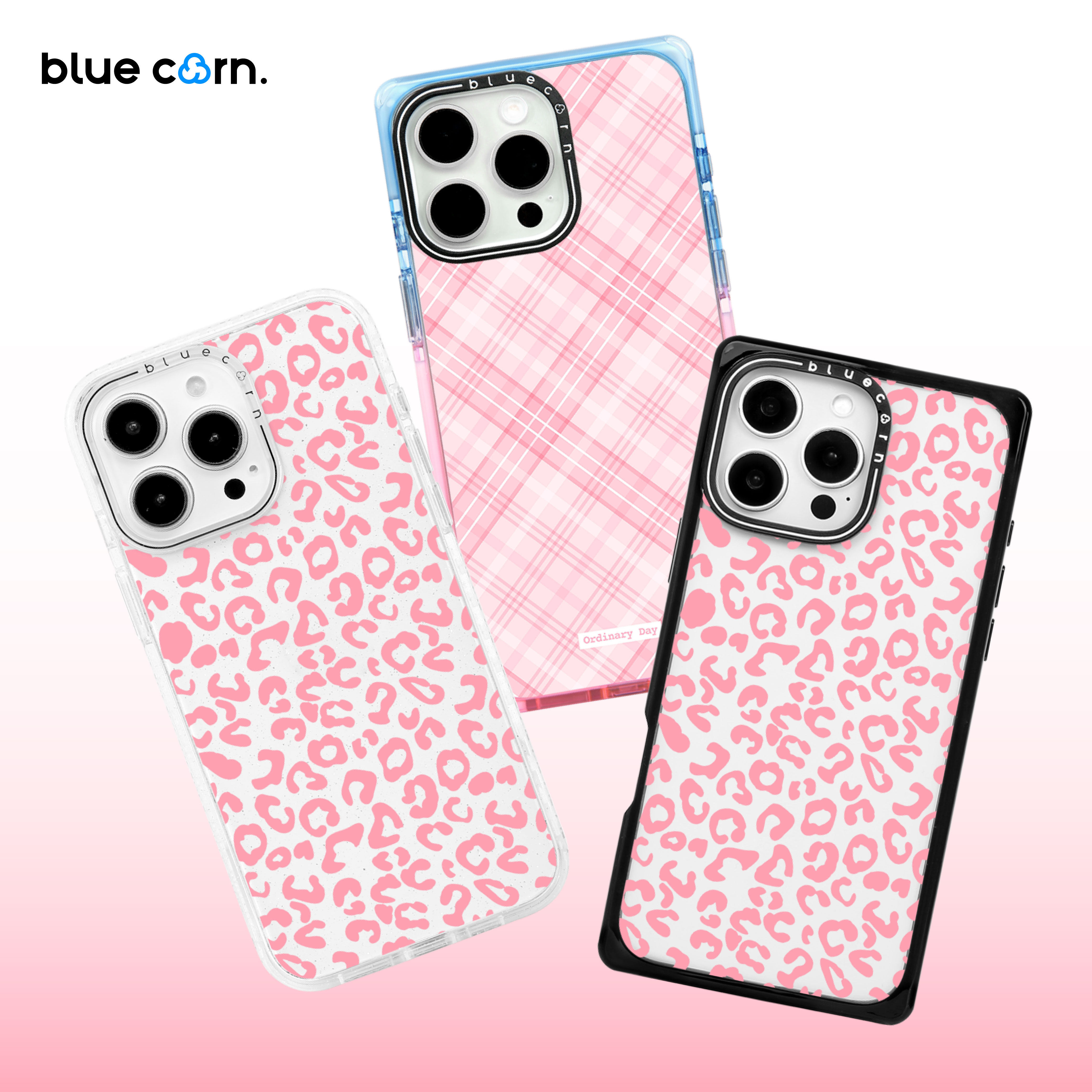 【bluecorn】蓝色苞米新款粉色豹纹粉色格子适用于iPhone17/16/15 PROMAX磁吸magsafe防摔手机壳全包保护套,3C数码配件,手机保护套/壳,淘宝优惠券,粉丝福利购,淘宝优惠卷