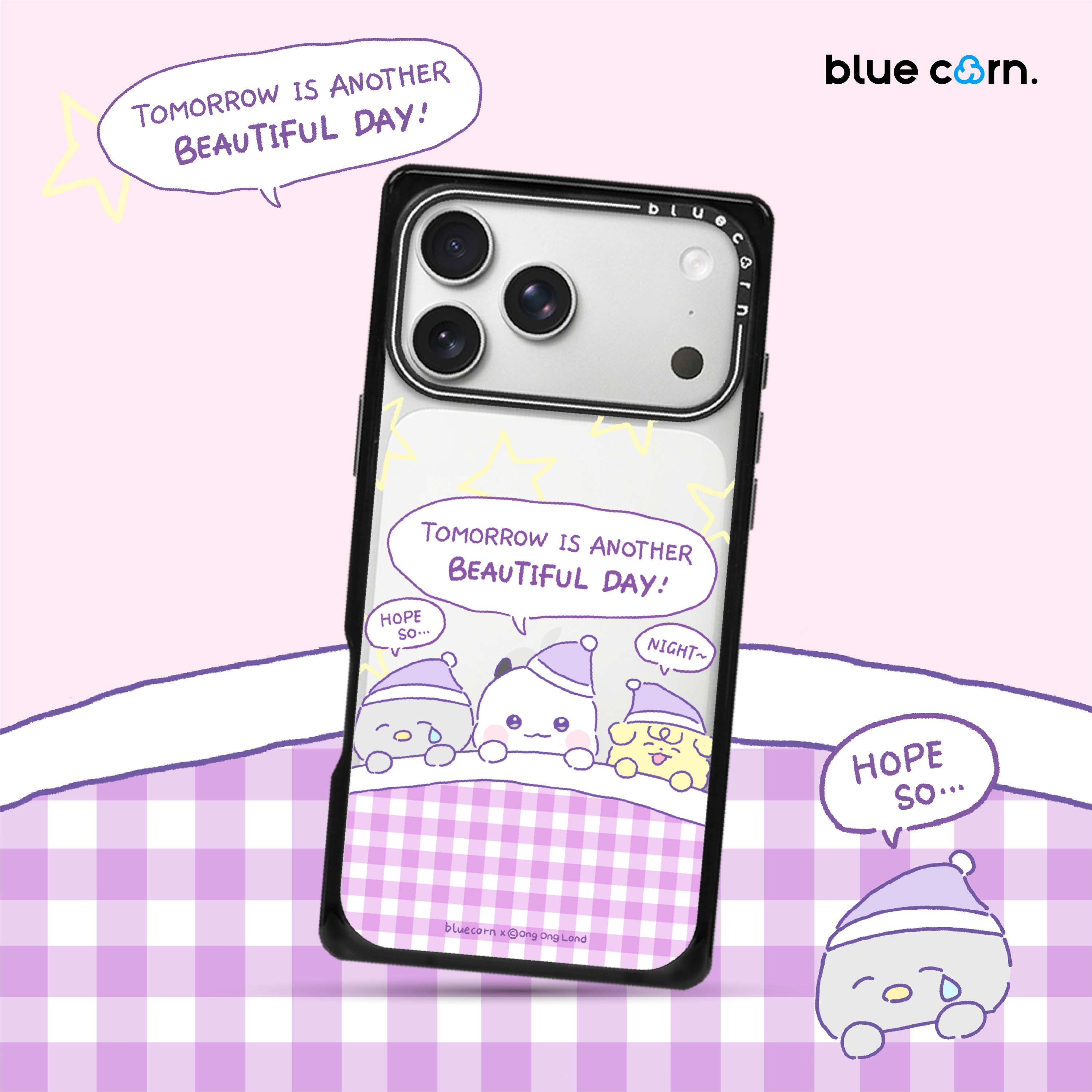 【bluecorn】蓝色苞米艺术家魔域绒绒晚安适用于iPhone