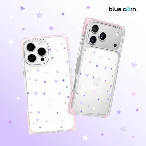 【bluecorn】蓝色苞米原创紫白星空适用于iPhone 17/16/15PRO/MAX magsafe镜面磁吸防摔手机壳简约保护套