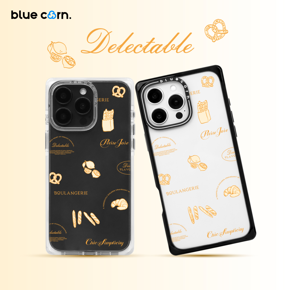 【bluecorn】蓝色苞米原创法式小面包适用于iPhone 17/16/15PRO/MAX magsafe镜面磁吸防摔手机壳全包保护套