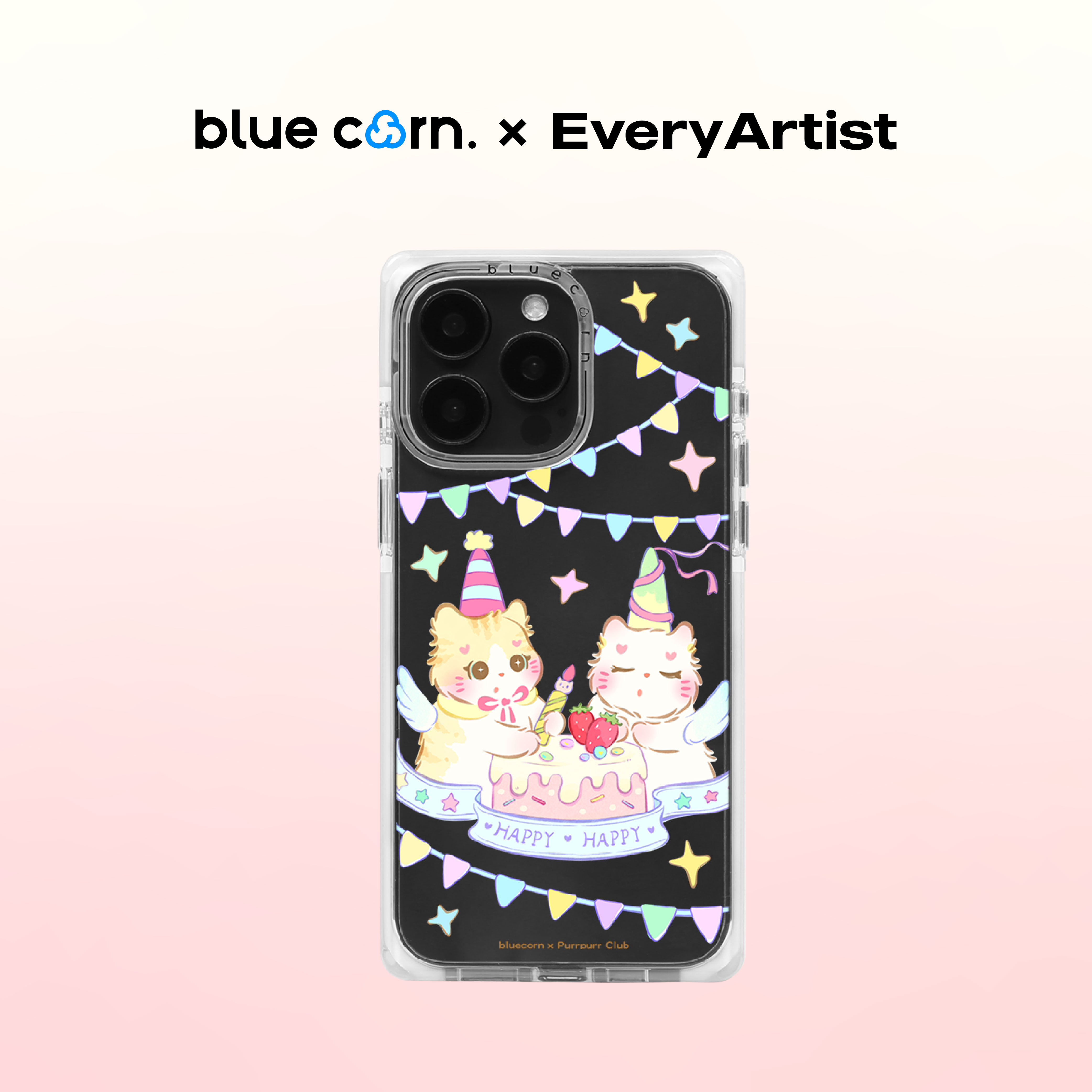 【bluecorn】蓝色苞米艺术家pipi的生日派对适用于iPhone 17/16/15PRO/MAX magsafe镜面磁吸防摔手机壳保护套