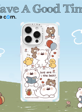 【bluecorn】蓝色苞米联名miiiiichan白熊的好朋友适用于iPhone 17 PROMAX 16pro 15 magsafe磁吸防摔手机壳