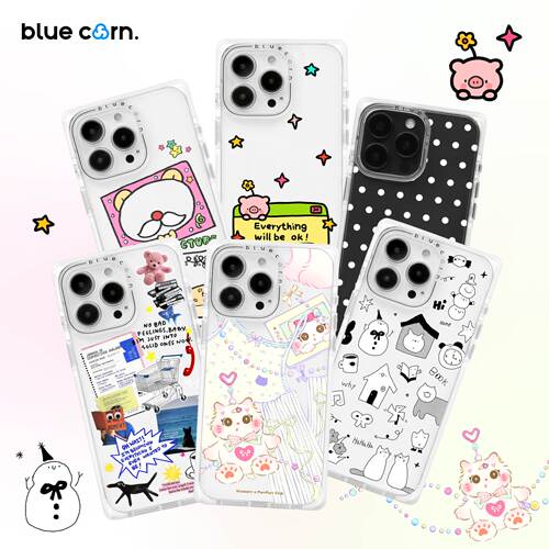【bluecorn】蓝色苞米奶方牛奶布丁2.0方形直角边手机壳适用于苹果iPhone 17/16/15PROMAX magsafe磁吸保护套