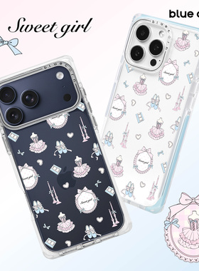 【bluecorn】蓝色苞米艺术家芭蕾少女适用于iPhone 17/16/15PRO/MAX magsafe 镜面磁吸防摔手机壳全包保护套