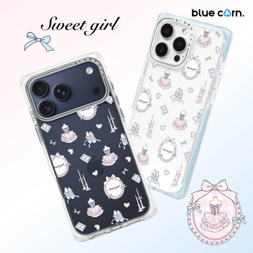【bluecorn】蓝色苞米艺术家芭蕾少女适用于iPhone 17/16/15PRO/MAX magsafe 镜面磁吸防摔手机壳全包保护套