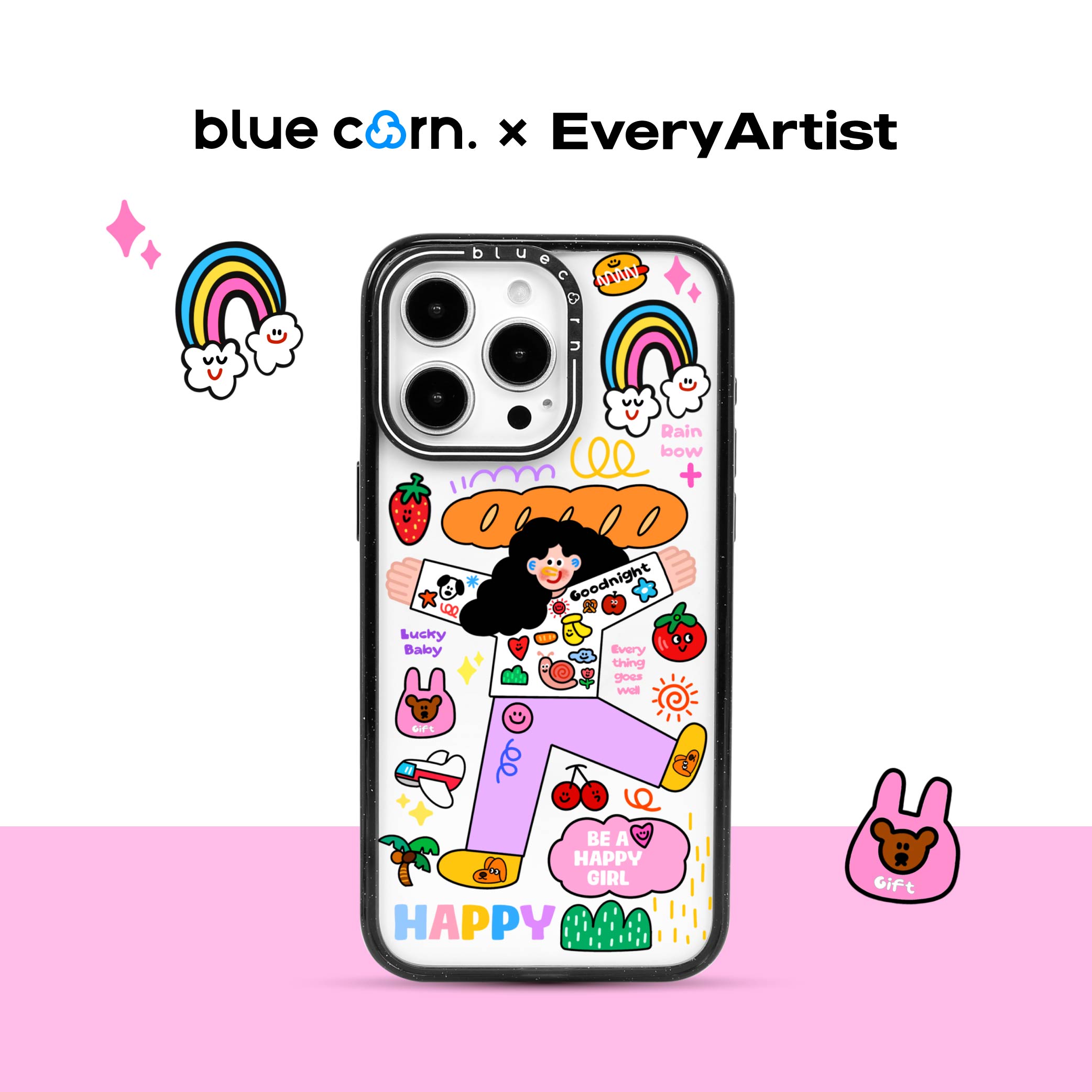 【bluecorn】蓝色苞米原创躺平人生 适用于苹果iPhone 17/16/15PRO/MAX magsafe 镜面磁吸防摔手机壳保护套
