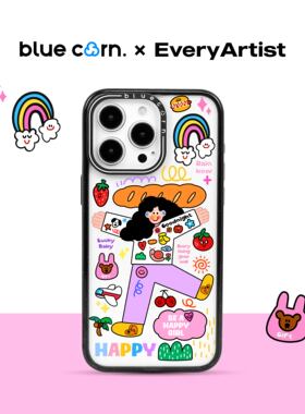 【bluecorn】蓝色苞米原创躺平人生 适用于苹果iPhone 17/16/15PRO/MAX magsafe 镜面磁吸防摔手机壳保护套