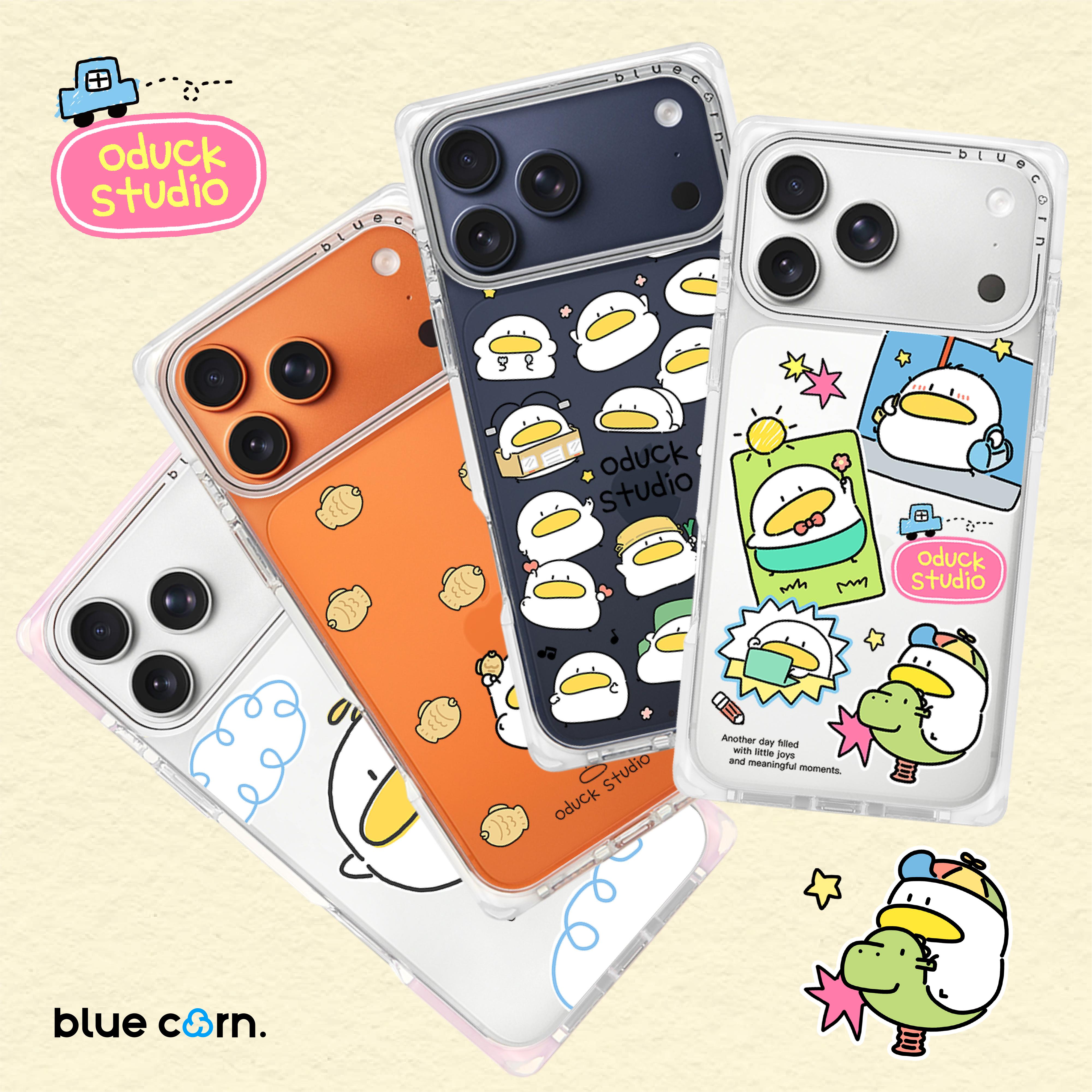 【bluecorn】蓝色苞米迷鸭宝联名合集适用于iPhone 17/16/15PRO/MAX magsafe镜面磁吸防摔手机壳全包保护套