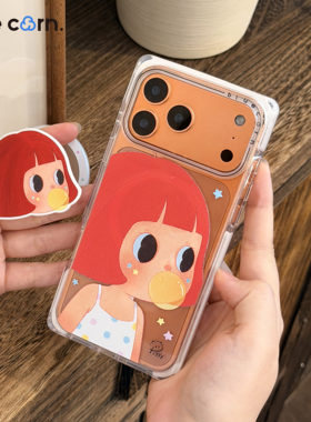 【bluecorn】蓝色苞米piggy插画系列成长的悖论适用于iPhone 18/17/16/15 PRO/MAX magsafe磁吸防摔手机壳套