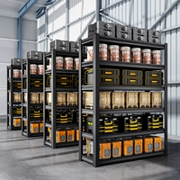 Склад склада склада супермаркет супермаркет Глэк -стальной полки Пол -для многослойного полки