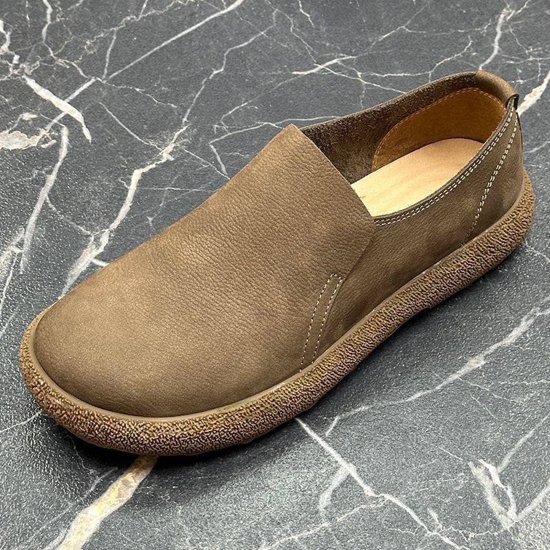 冬季男鞋商务休闲通勤公务鞋一脚蹬软底舒适上班工作棕色运动皮鞋,流行男鞋,乐福鞋（豆豆鞋）,淘宝优惠券,粉丝福利购,淘宝优惠卷