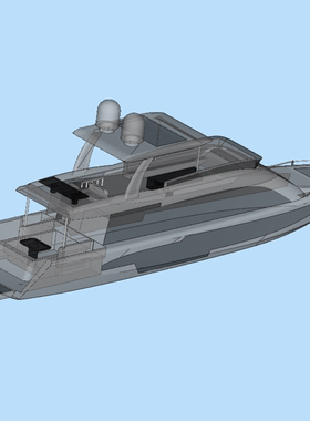 简易飞桥游艇模型01230311 STL格式三维图纸
