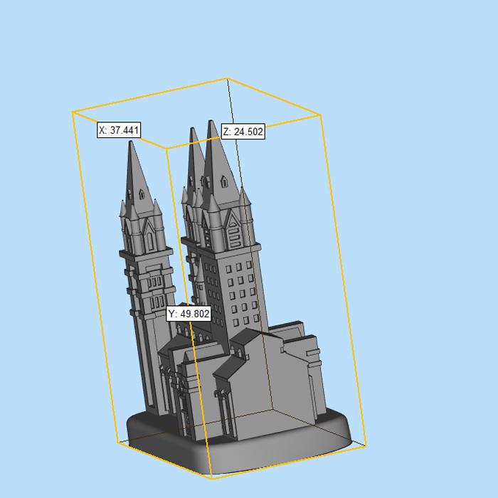 霍格沃茨城堡-东翼模型01200611三维图纸(stl格式)