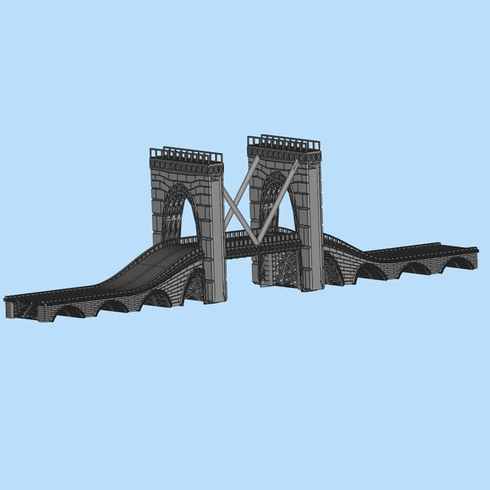 桥梁模型1三维图纸(stl格式)