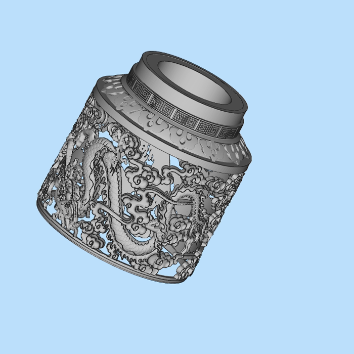 镂空浮雕龙01200904三维图纸(stl格式)