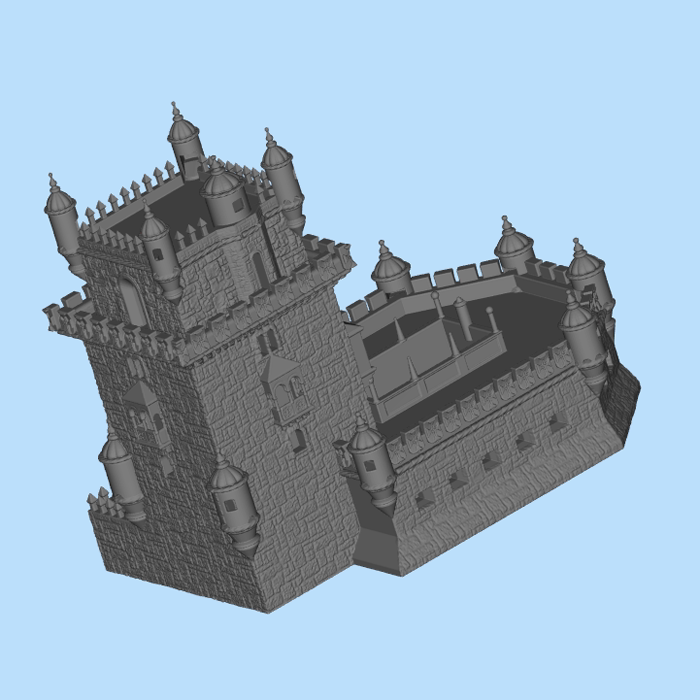 贝尔姆塔 建筑模型三维图纸(stl格式)