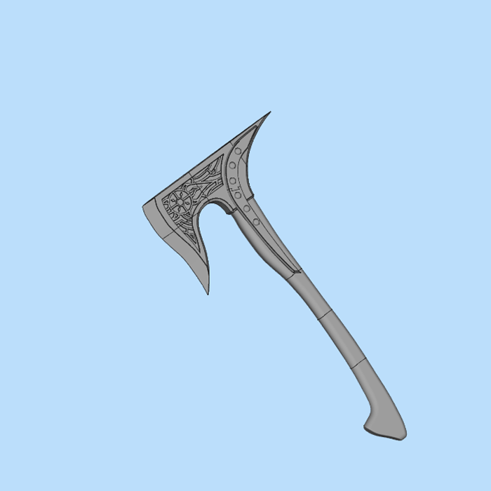 黎明卫士斧01200611三维图纸(stl格式)