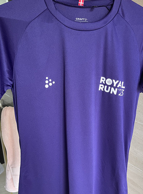 craft丹麦ROYAL RUN皇家奔跑马拉松速干透气吸湿排汗圆领短袖体恤