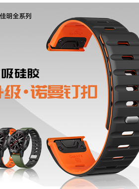 诺曼磁吸硅胶扣丨适用佳明手表带255/265/970/965/fenix8/7本能