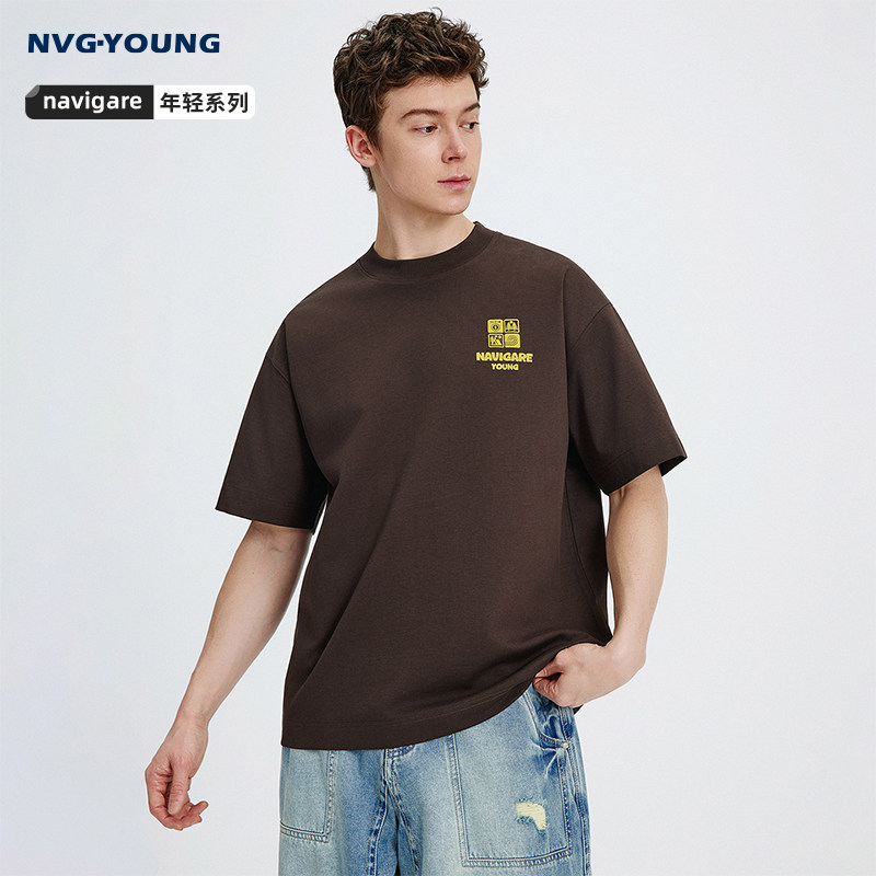 Navigare意大利小帆船休闲T恤男短袖2026夏季新款宽松套