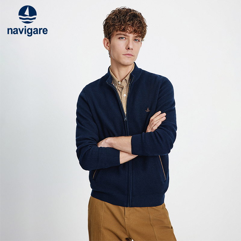 Navigare针织夹克外套男