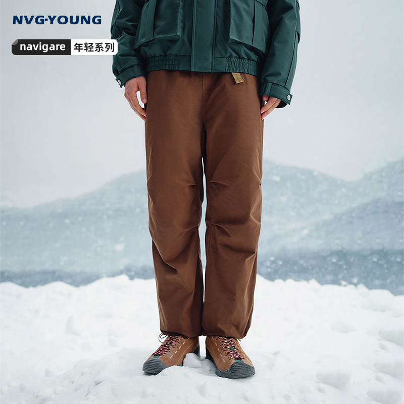 Navigare意大利小帆船百搭羽绒休闲裤男25秋冬新款时尚宽松