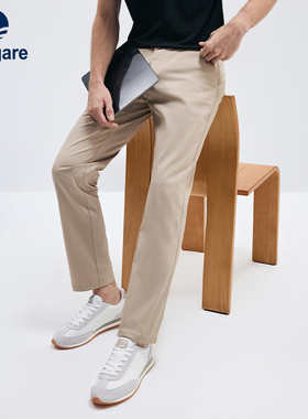 [DP免烫]Navigare意大利小帆船薄款休闲裤男夏季新款通勤锥形裤男