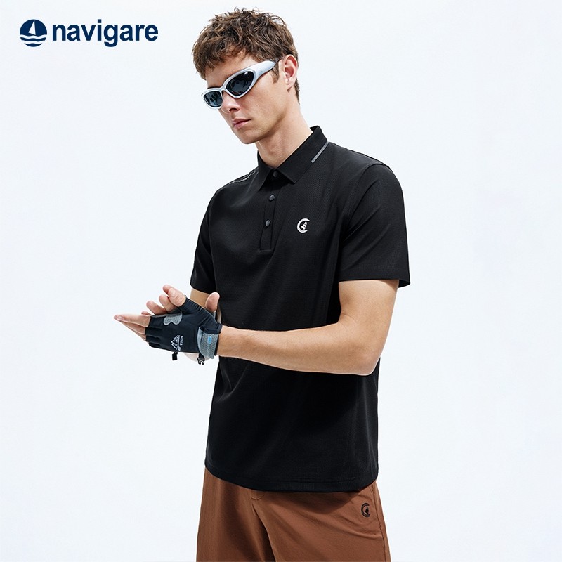 [速干]Navigare意大利小帆船户外短袖POLO衫男2026