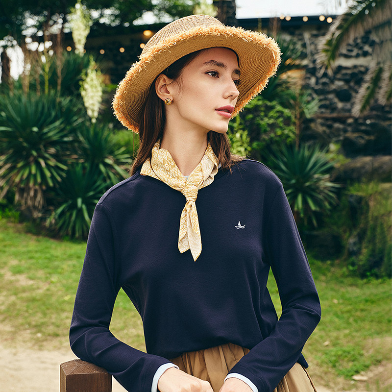 Navigare意大利小帆船时尚平顶帽女凉帽2026夏季新款百搭