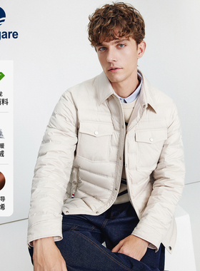 Navigare意大利小帆船轻薄鹅绒羽绒服男士2025冬季新品保暖外套