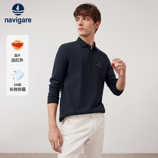 男长袖 保罗polo衫 休闲刺绣翻领T恤 新款 Navigare意大利小帆船秋季
