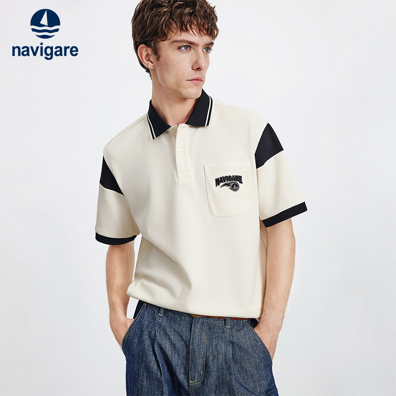 [凉感]Navigare意大利小帆船宽松POLO衫男2026夏季